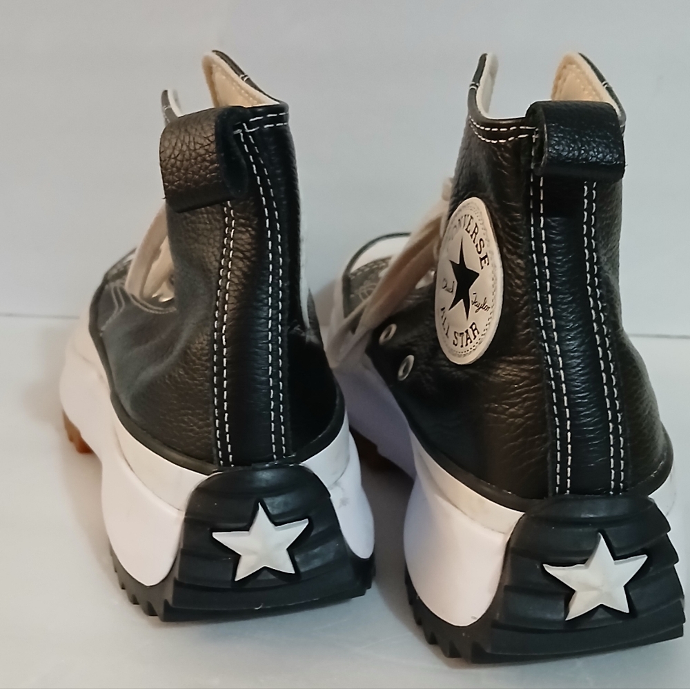 Converse Black and White High-Top Sneakers - Picture 6 of 11